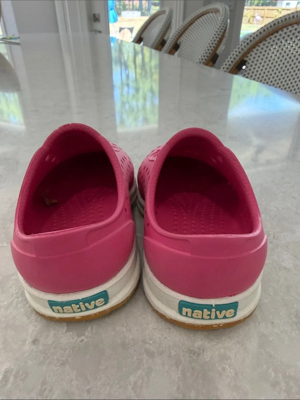 Native Kids Slip-On Water Shoes in Bright Pink
